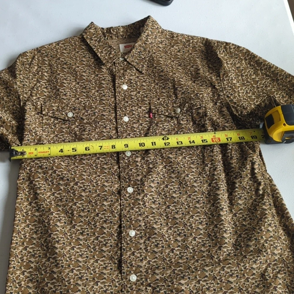 Levi's Men's Camo/ Brown Casual Shirt.. Awesome Design!!!